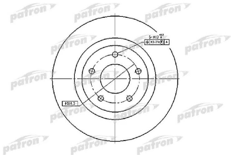 Диски PATRON передние PBD7006 купить,43330
