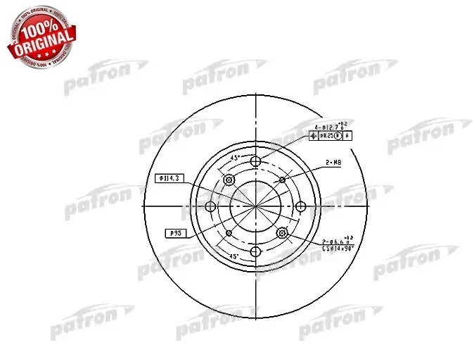 Диски PATRON передние PBD4151 купить,21250