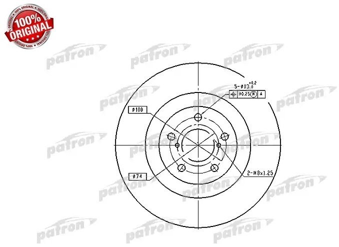 Диски PATRON передние PBD7004 купить,21560