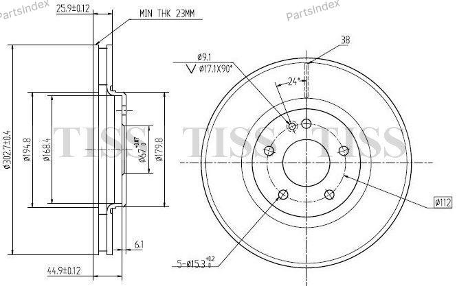JD Диск Тормозной JBD0008 купить,20700