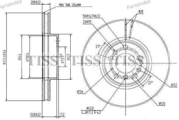 Диски JD передние JBD0006 купить,23850