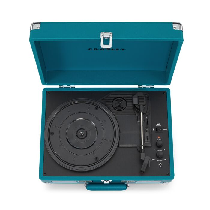 Виниловый проигрыватель Crosley Cruiser Plus Teal c двухсторонним Bluetooth CR8005F-TL4 купить,NaN
