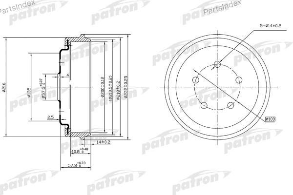 Диски PATRON задние PDR1001 купить,4960