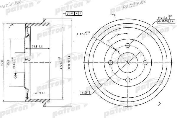 Диски PATRON задние PDR1056 купить,9611