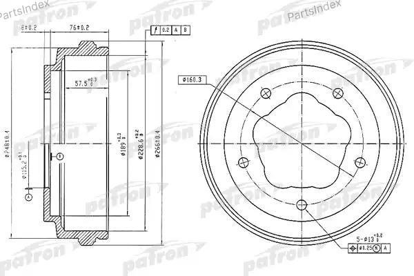 Диски PATRON задние PDR1062 купить,11800