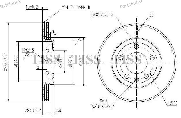 JD Диск Тормозной JBD0024 купить,9114