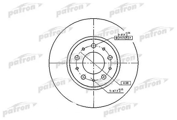 Диски PATRON передние PBD1697 купить,35100