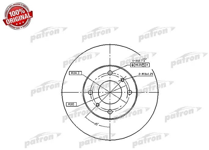 Диски PATRON передние PBD4169 купить,19280