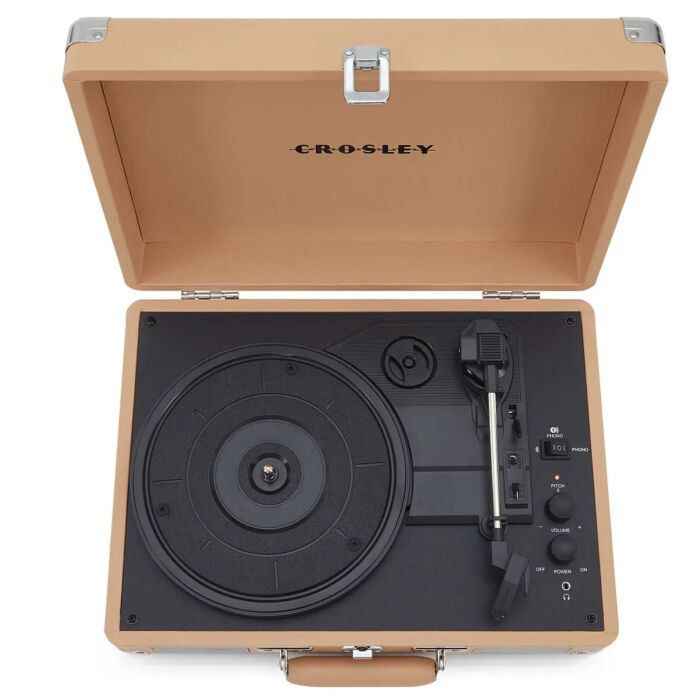 Виниловый проигрыватель Crosley Cruiser Plus CR8005F-LT4 Light Tan c двухсторонним Bluetooth купить,NaN