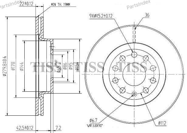 JD Диск Тормозной JBD0023 купить,15720