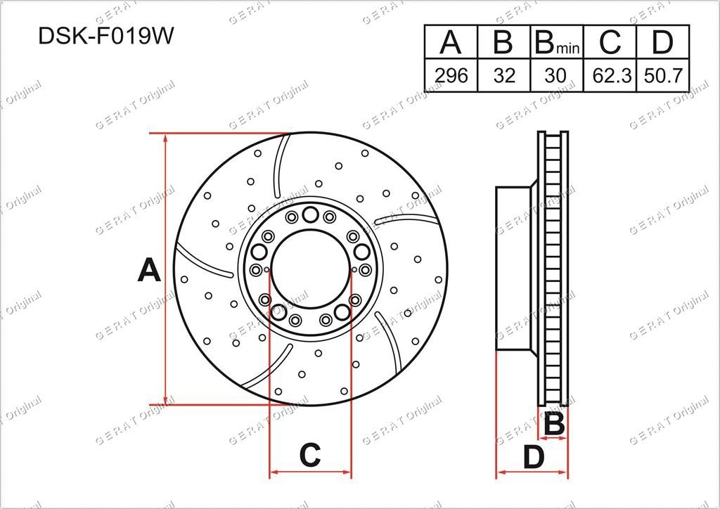 Диски Gerat передние DSK-F019W - ForteMarket Диски Gerat передние DSK-F019W купить,69880
