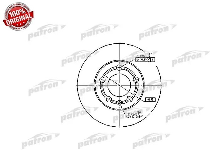 Диски PATRON передние PBD4253 купить,6959