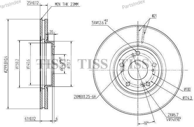 JD Диск Тормозной JBD0035 купить,18200