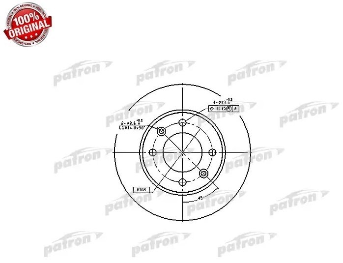 Диски PATRON задние PBD4185 купить,9952