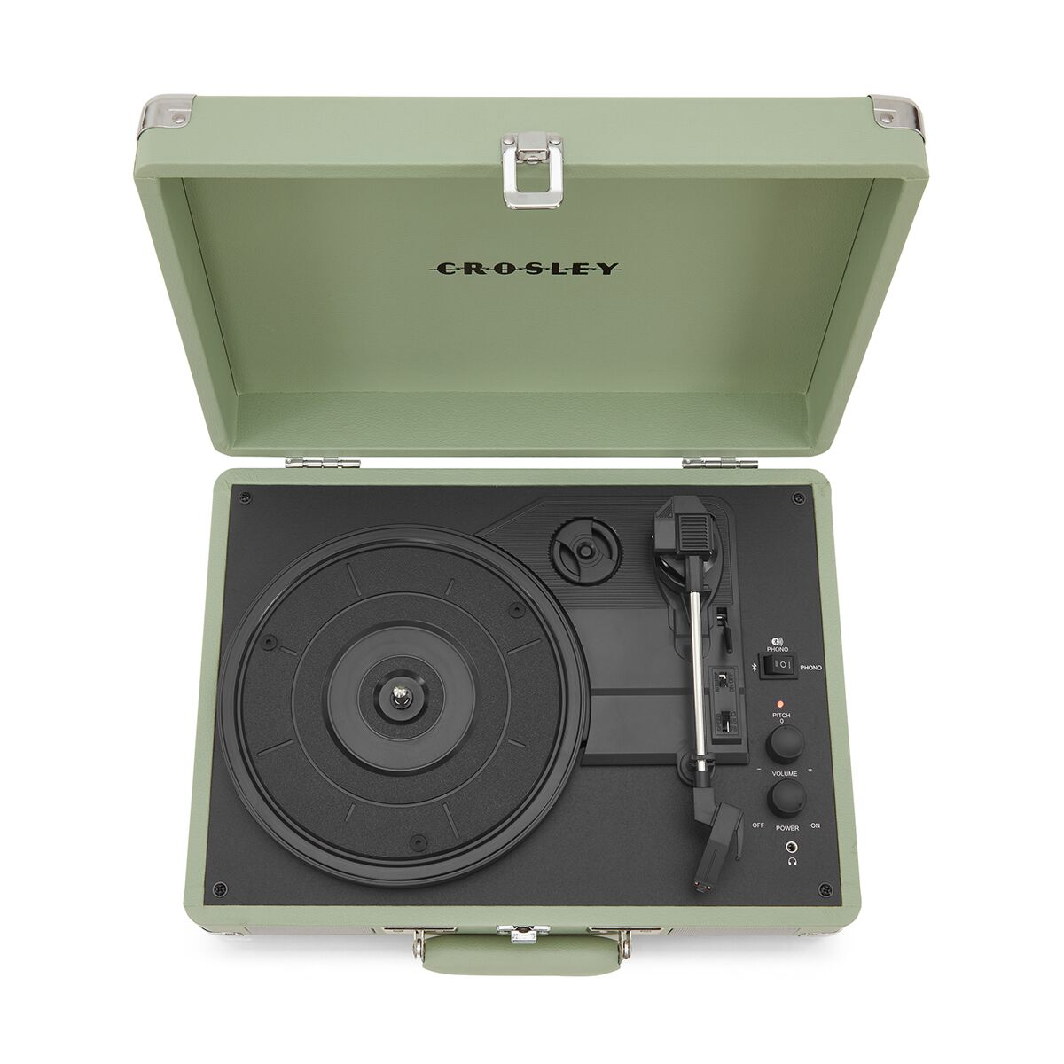 Виниловый проигрыватель Crosley Cruiser Plus Mint c двухсторонним Bluetooth CR8005F-MT4 купить,NaN