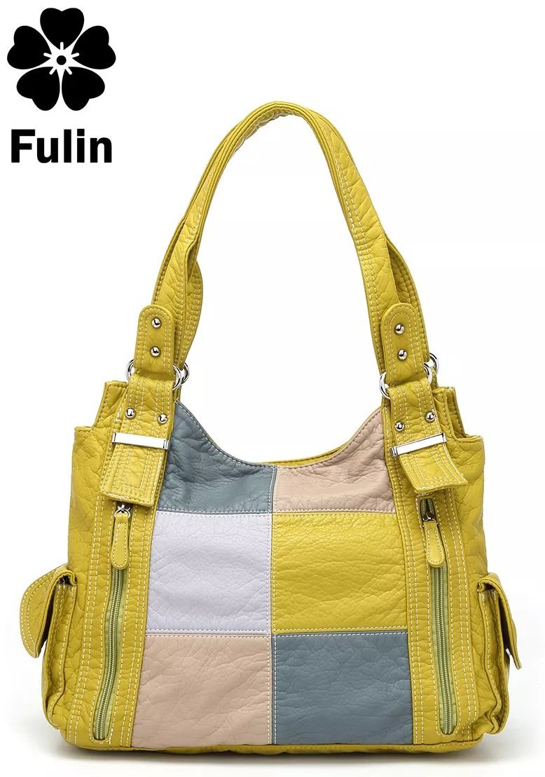 Сумка багет FULIN экокожа зеленый купить,NaN