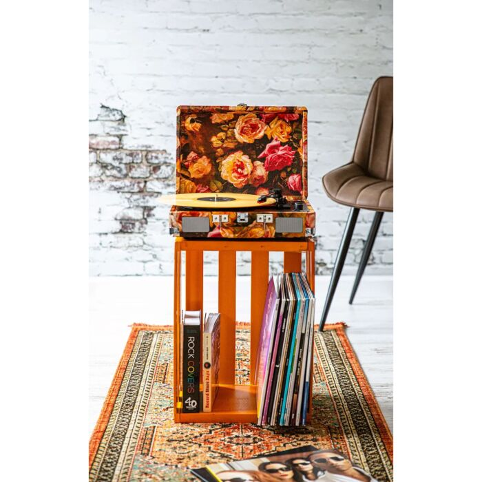 Виниловый проигрыватель Crosley Cruiser Plus CR8005F-FL4 Floral c двухсторонним Bluetooth купить,NaN