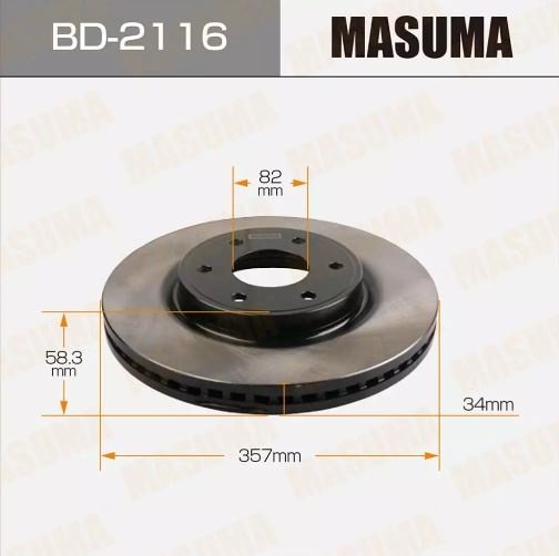 Диски MASUMA передние BD-2116 купить,62430