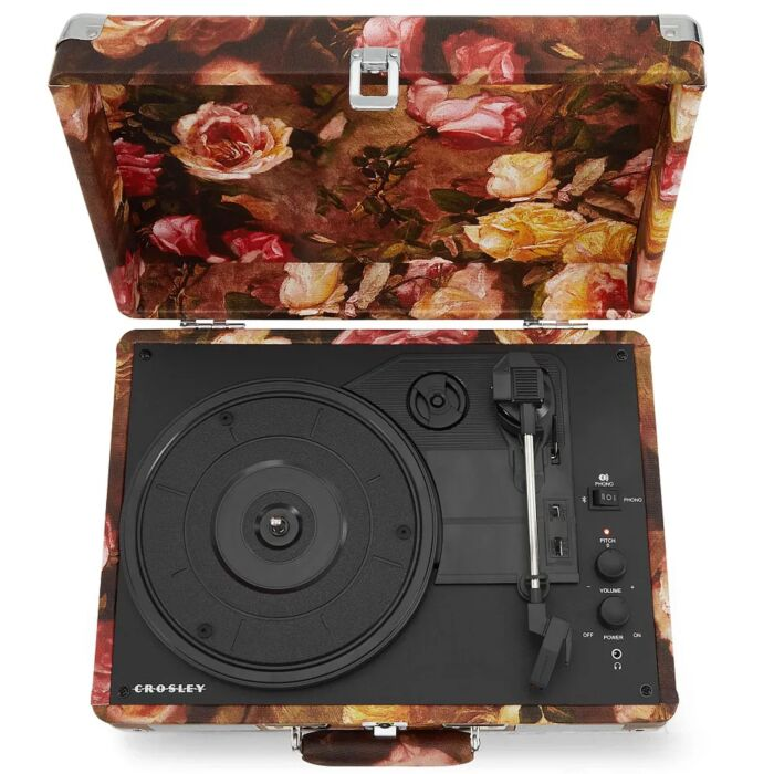 Виниловый проигрыватель Crosley Cruiser Plus CR8005F-FL4 Floral c двухсторонним Bluetooth купить,NaN