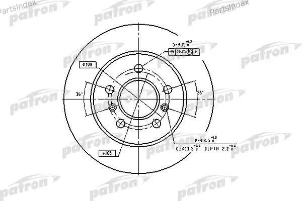 Диски PATRON задние PBD1029 купить,5469