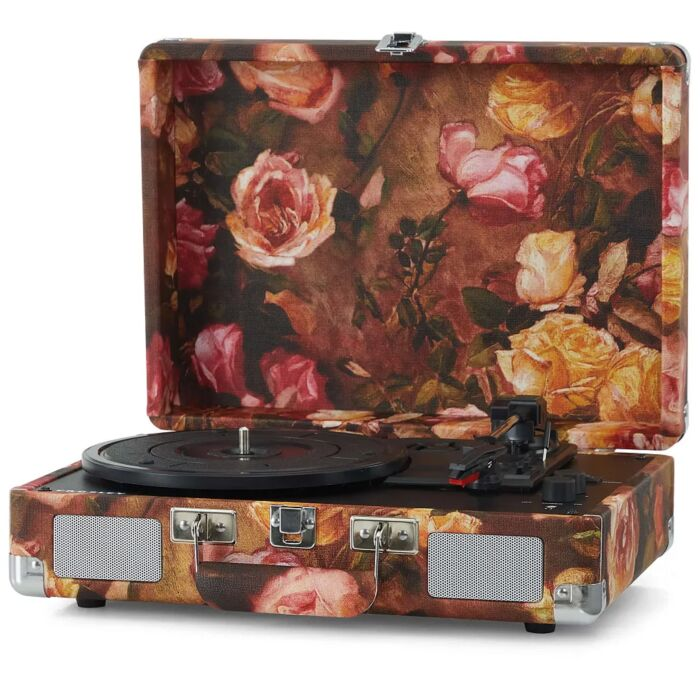 Виниловый проигрыватель Crosley Cruiser Plus CR8005F-FL4 Floral c двухсторонним Bluetooth купить,NaN