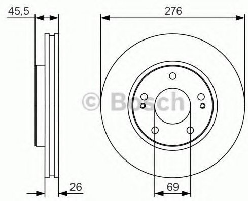 Диски Bosch передние 0 986 479 S00 купить,23000