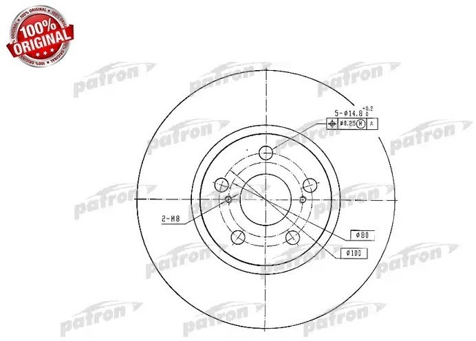 Диски PATRON передние PBD4416 купить,20880