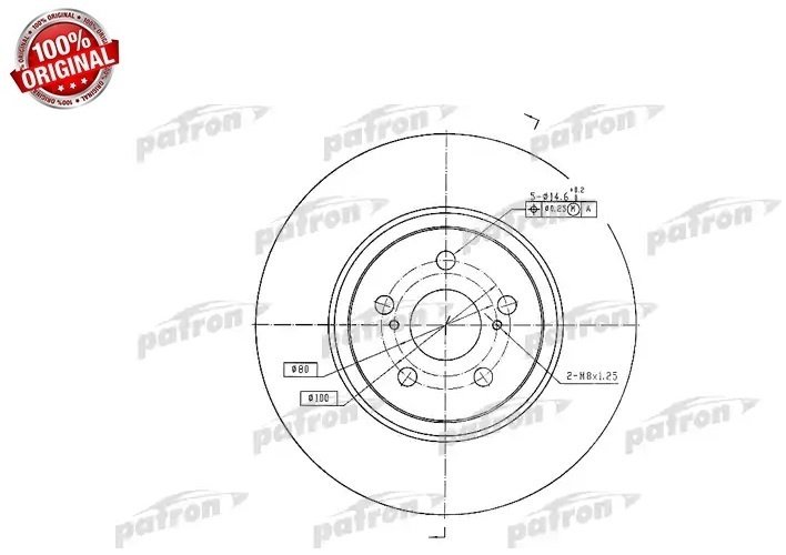 Диски PATRON передние PBD4415 купить,24750