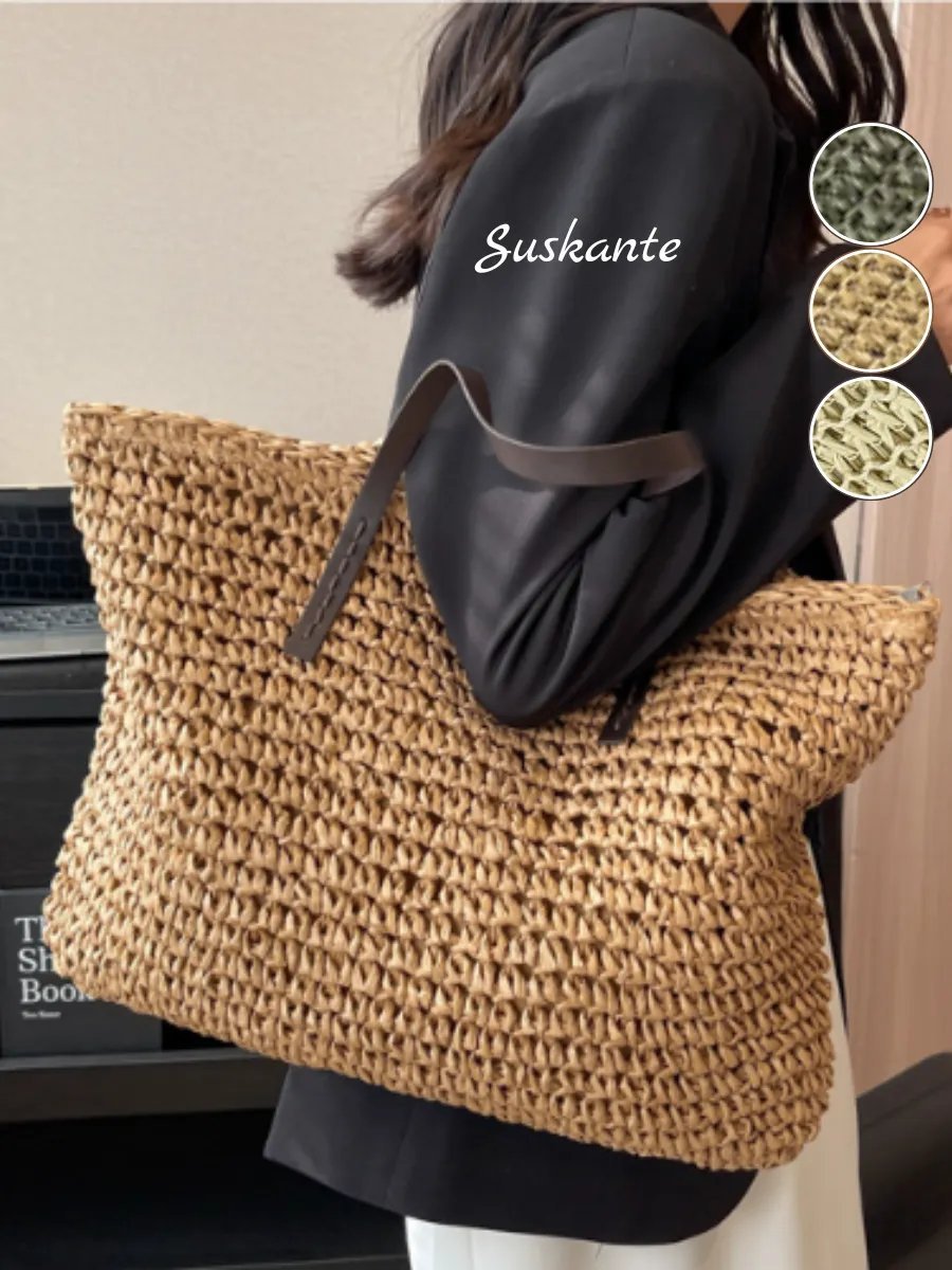 Сумка шоппер Suskante джут коричневый купить,NaN