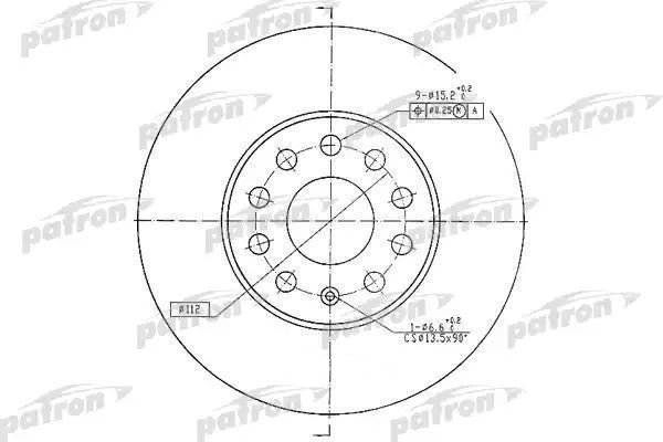 Диск тормозной передн AUDI: A3 03-, A3 Sportback 04-, SEAT: ALTEA 04-, LEON 05-, TOLEDO III 04-, SKODA: OCTAVIA 04-, OCTAVIA купить,40250