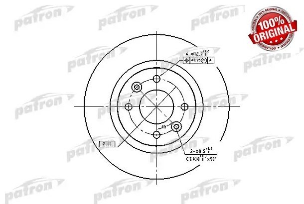 Диски PATRON передние PBD1017 купить,9589