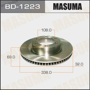 Диски MASUMA передние BD1223, 2 шт купить,86130
