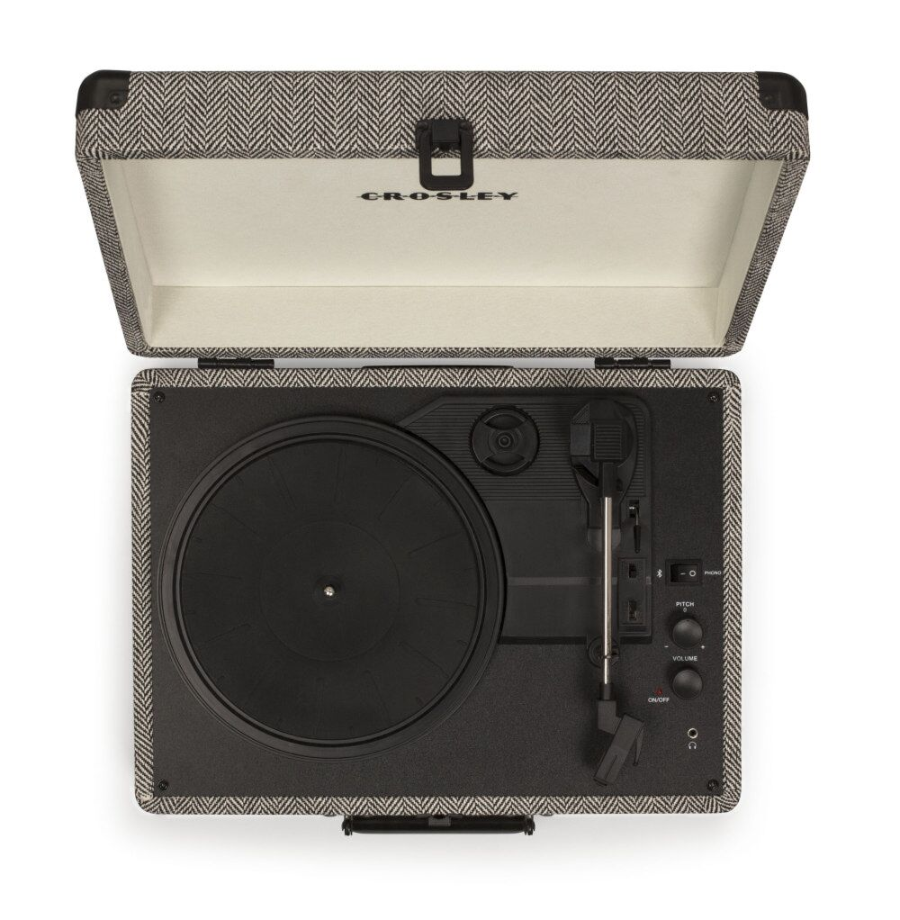 Виниловый проигрыватель Crosley Cruiser Deluxe Herringbone c Bluetooth CR8005D-HB купить,NaN