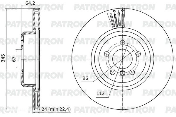 Диски PATRON задние PBD1140 купить,35040