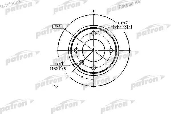 Диски PATRON задние PBD1122 купить,4178