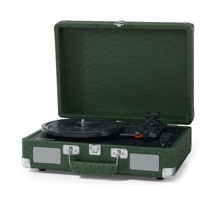 Виниловый проигрыватель Crosley Cruiser Plus Green Ostrich c двухсторонним Bluetooth CR8005F-OS4 купить,NaN