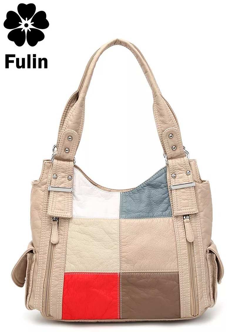 Сумка багет FULIN экокожа зеленый купить,NaN