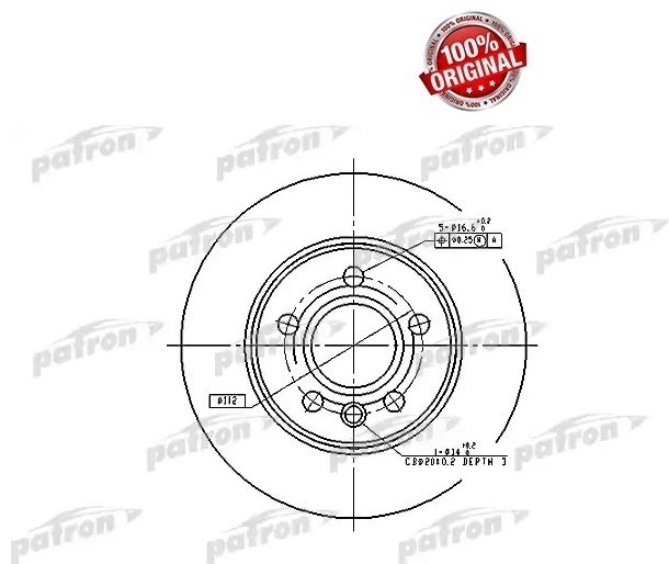 Диски PATRON задние PBD4047 купить,13880