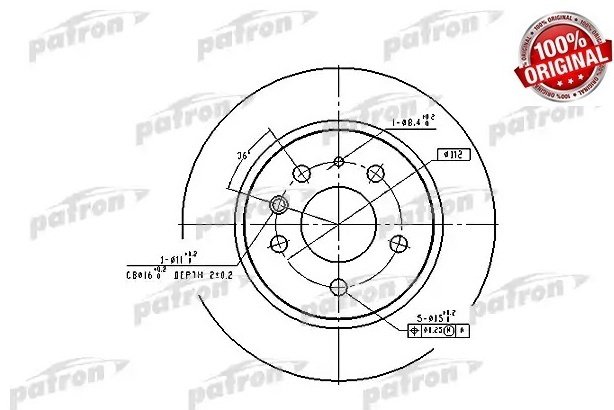 Диски PATRON задние PBD1574 купить,16000