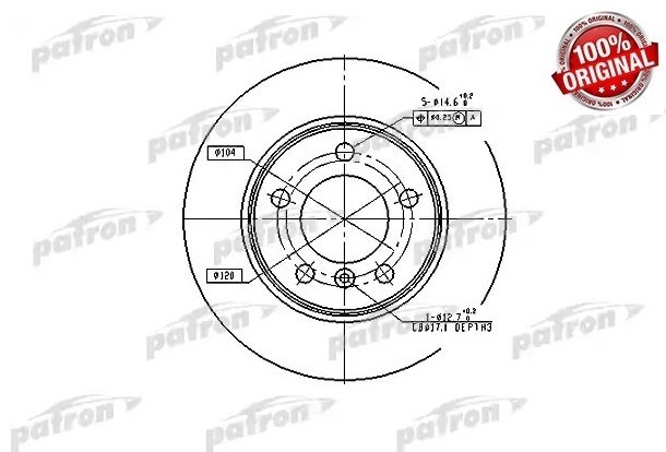 Диски PATRON задние PBD1539 купить,17520