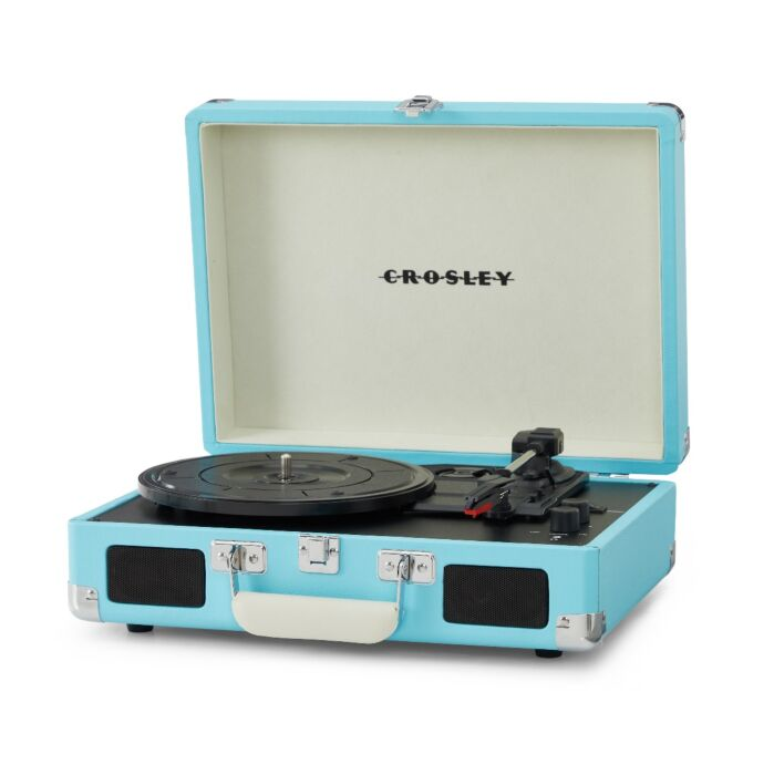 Виниловый проигрыватель Crosley Cruiser Plus Turquoise c двухсторонним Bluetooth CR8005F-TU4 купить,NaN