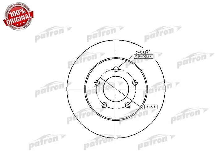 Диски PATRON передние PBD5373