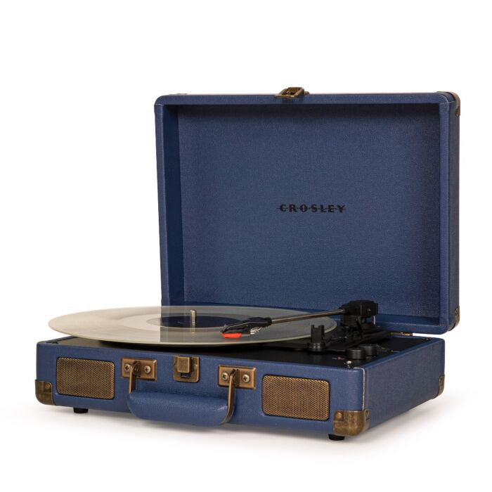 Виниловый проигрыватель Crosley Cruiser Plus Navy c двухсторонним Bluetooth CR8005F-NV4 купить,NaN