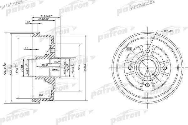 Диски PATRON задние PDR1146