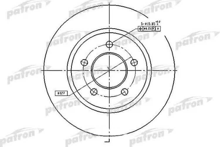 Диск тормозной передн CHRYSLER: Pacifica 04-08