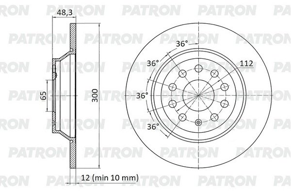 Диски PATRON задние PBD1899