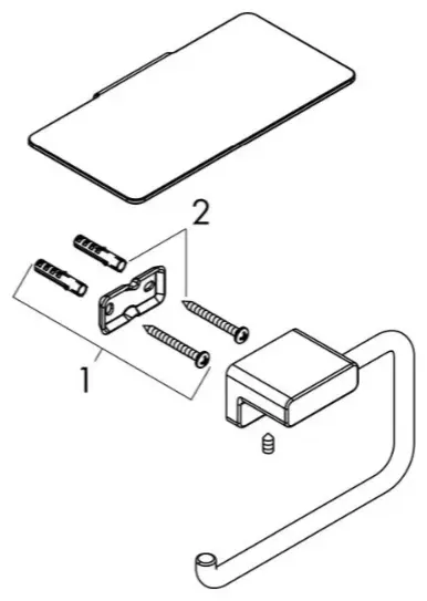 Hansgrohe держатель AddStoris 41772990 1 шт, металл купить,75522