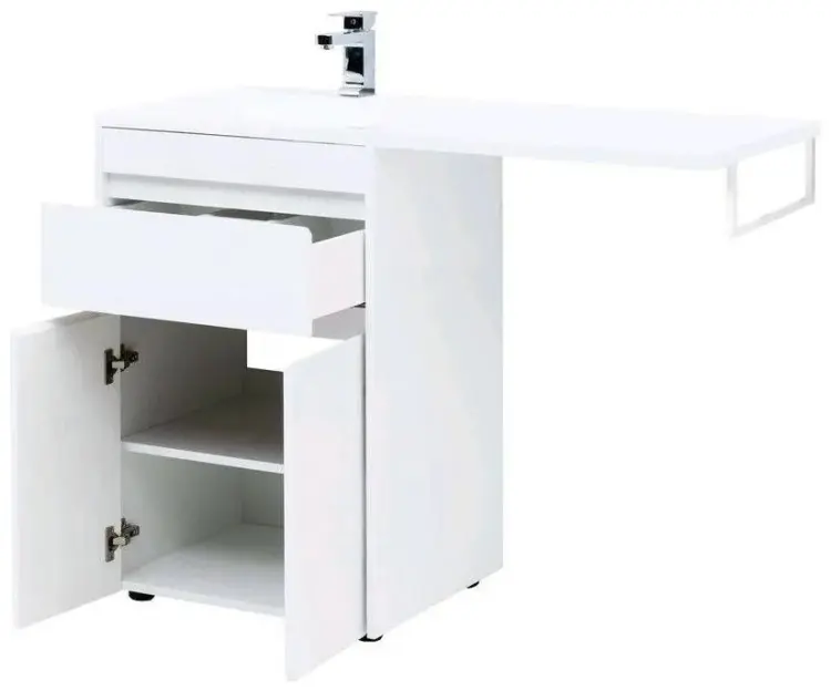 Тумба с раковиной KABINKA.KZ Crystal, 54x77x48.6 см, белый купить,NaN