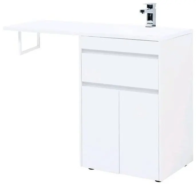 Тумба с раковиной KABINKA.KZ Crystal, 54x77x48.6 см, белый купить,NaN