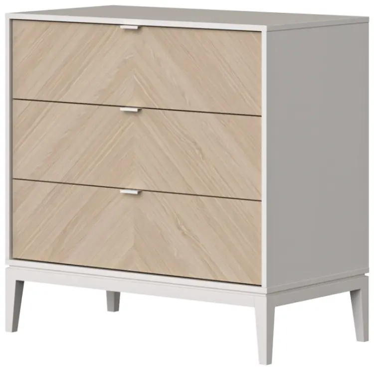 Комод Ellipse Fjord, 91x49x90.4 см, белый